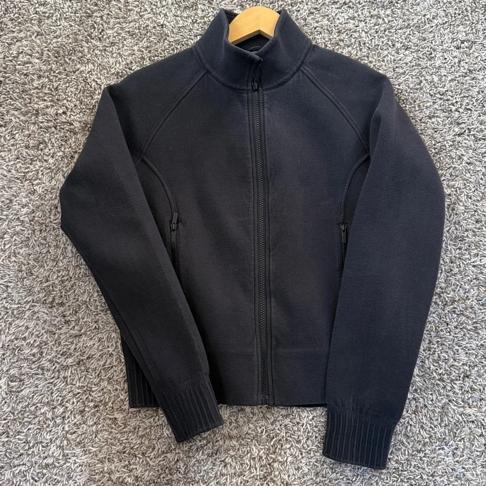 Lululemon Zip-Up Jacket Fitted Black size 8 Medium - Picture 11 of 11